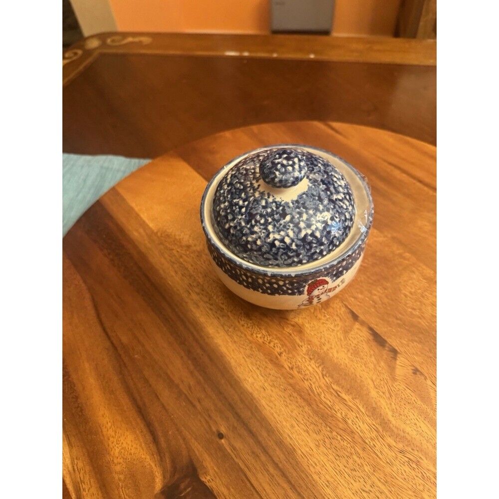 Sugar Bowl & Lid Snowman by Thomson